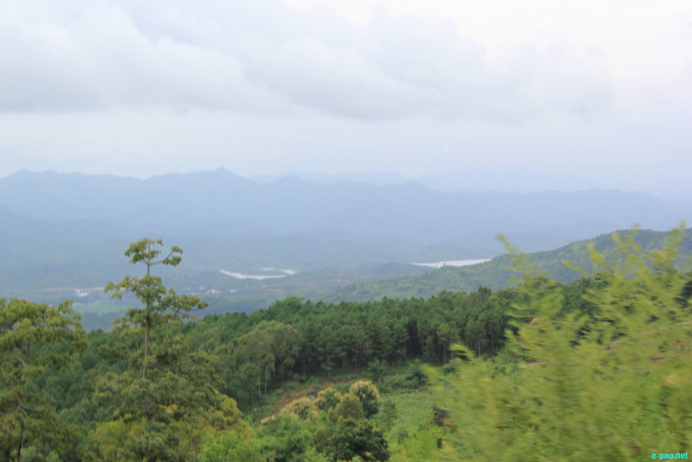 Ngaloi Water Fall, Ngaloi MOUl Village at Churachandpur and surrounding landscape of Churachandpur :: August 2012
