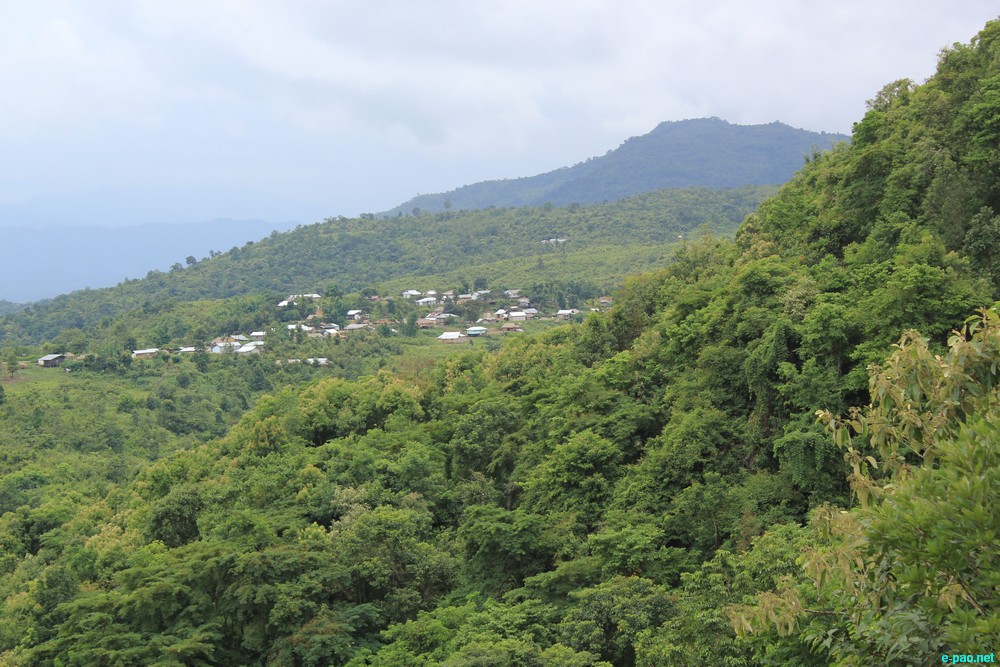 Ngaloi Water Fall, Ngaloi MOUl Village at Churachandpur and surrounding landscape of Churachandpur :: August 2012