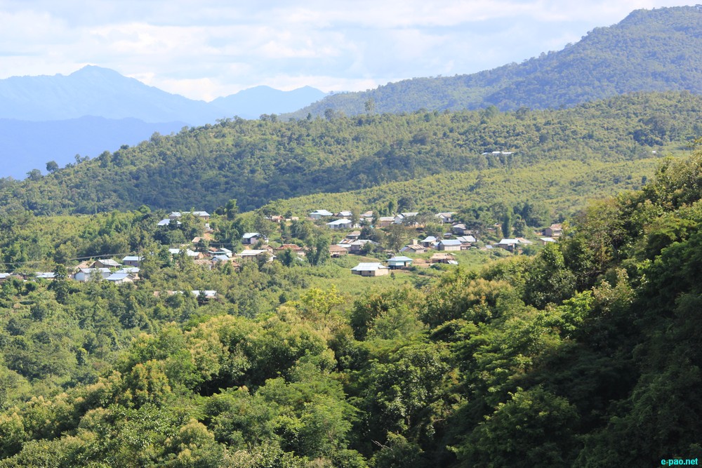 Ngaloi Water Fall, Ngaloi MOUl Village at Churachandpur and surrounding landscape of Churachandpur :: August 2012