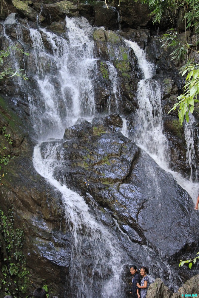 Ngaloi Water Fall, Ngaloi MOUl Village at Churachandpur and surrounding landscape of Churachandpur :: August 2012