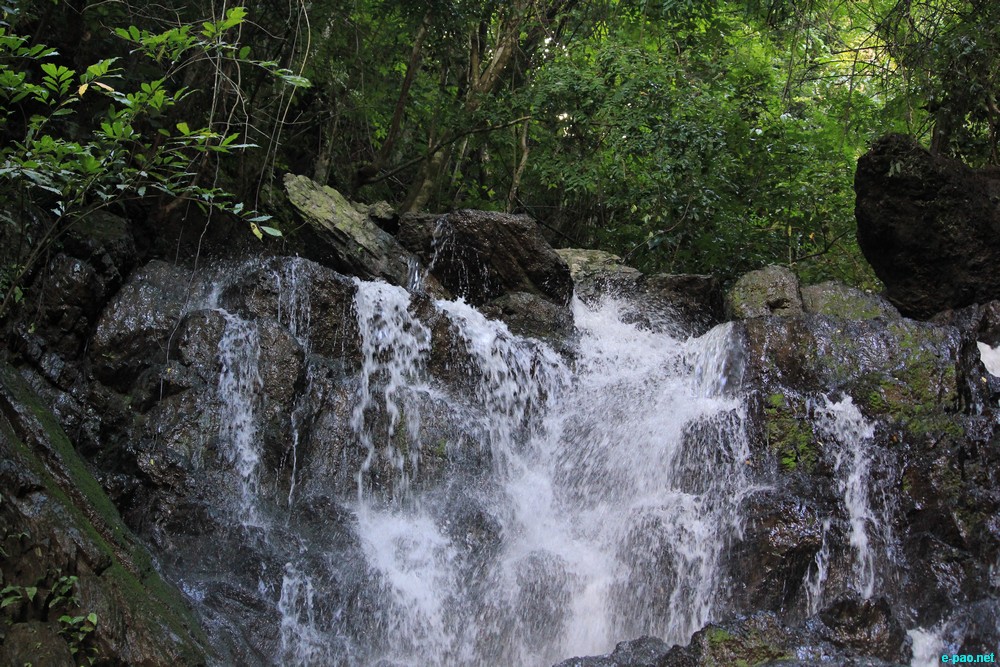 Ngaloi Water Fall, Ngaloi MOUl Village at Churachandpur and surrounding landscape of Churachandpur :: August 2012
