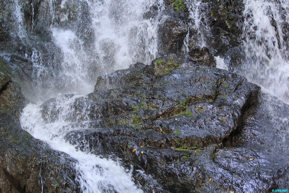 Ngaloi Water Fall, Ngaloi MOUl Village at Churachandpur and surrounding landscape of Churachandpur :: August 2012