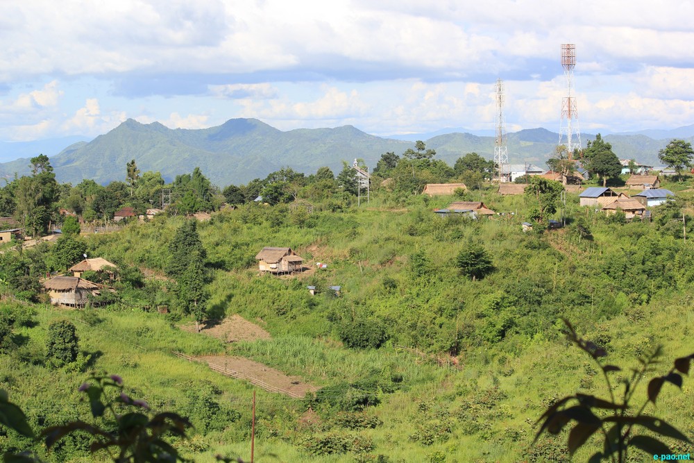 Ngaloi Water Fall, Ngaloi MOUl Village at Churachandpur and surrounding landscape of Churachandpur :: August 2012
