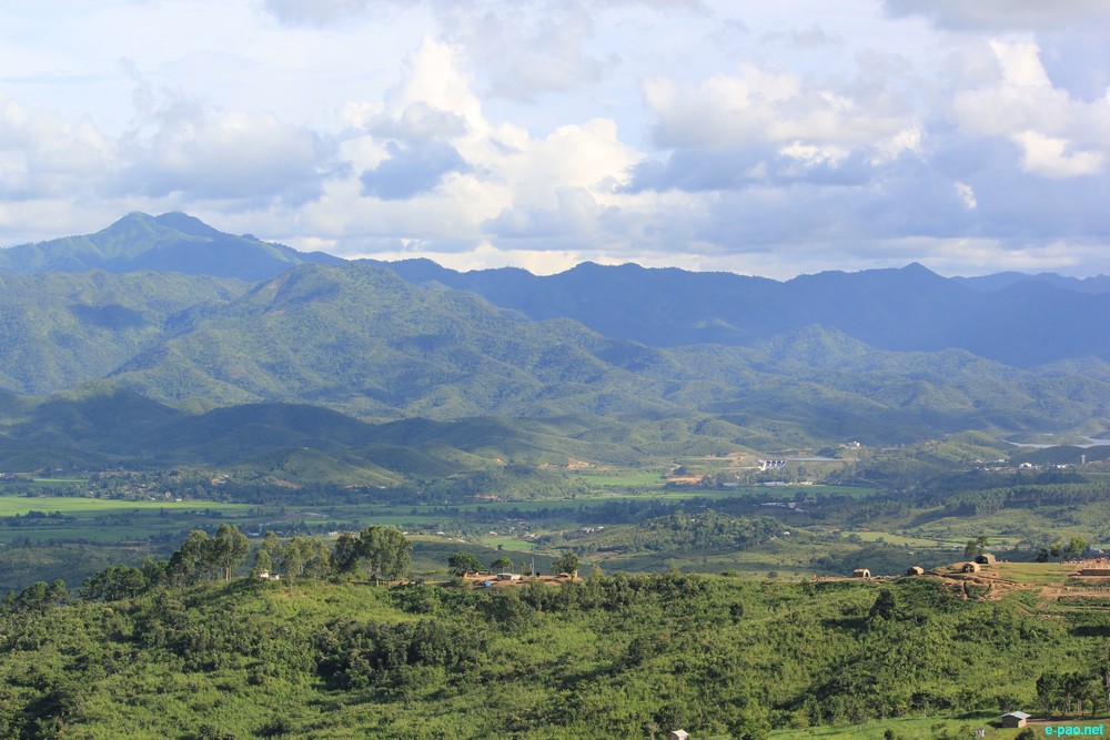Ngaloi Water Fall, Ngaloi MOUl Village at Churachandpur and surrounding landscape of Churachandpur :: August 2012