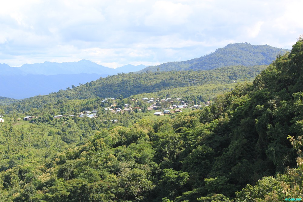 Ngaloi Water Fall, Ngaloi MOUl Village at Churachandpur and surrounding landscape of Churachandpur :: August 2012