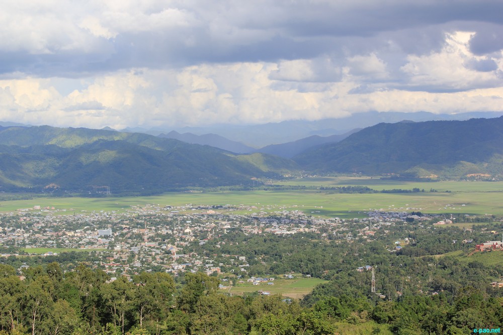  landscape of Churachandpur in August 2012 