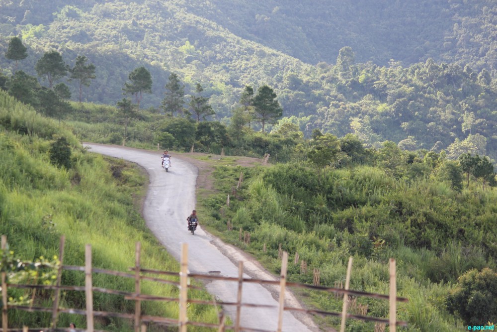 Ngaloi Water Fall, Ngaloi MOUl Village at Churachandpur and surrounding landscape of Churachandpur :: August 2012