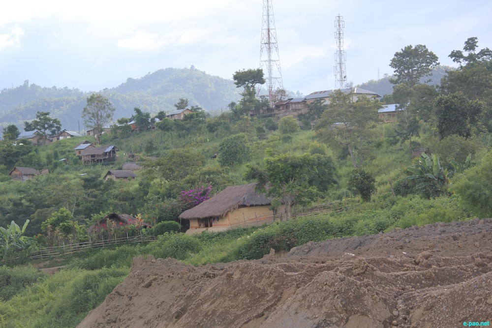 Ngaloi Water Fall, Ngaloi MOUl Village at Churachandpur and surrounding landscape of Churachandpur :: August 2012