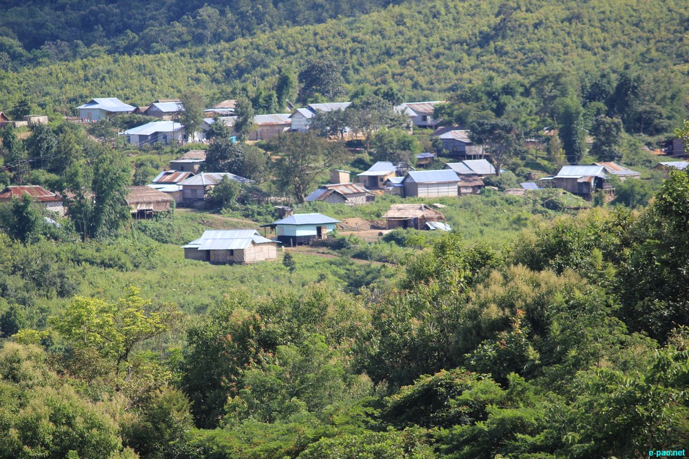 Ngaloi Water Fall, Ngaloi MOUl Village at Churachandpur and surrounding landscape of Churachandpur :: August 2012