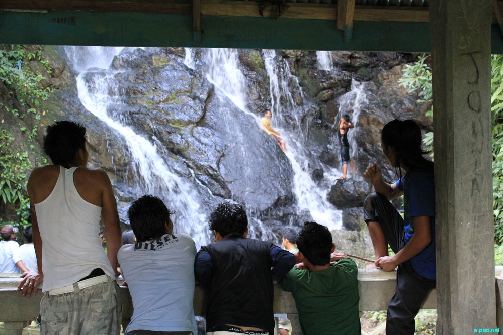 Ngaloi Water Fall, Ngaloi MOUl Village at Churachandpur and surrounding landscape of Churachandpur :: August 2012
