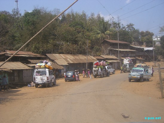 A check-point on  NH-2 - Imphal-Moreh Road