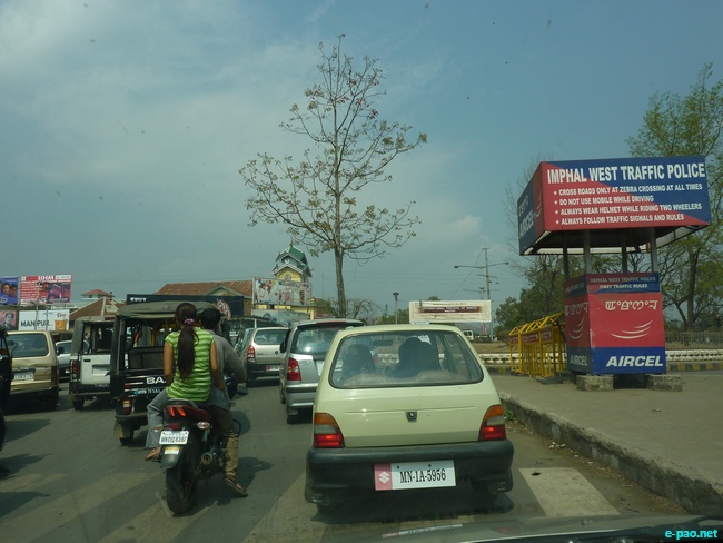 Traffic congestion in Imphal