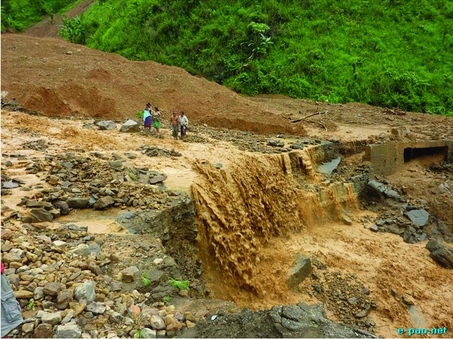 Deplorable condition of NH-53, Imphal-Jiribam Road :: June 2010