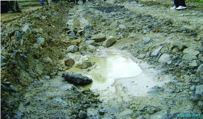 Deplorable condition of NH-53, Imphal-Jiribam Road :: June 2010 