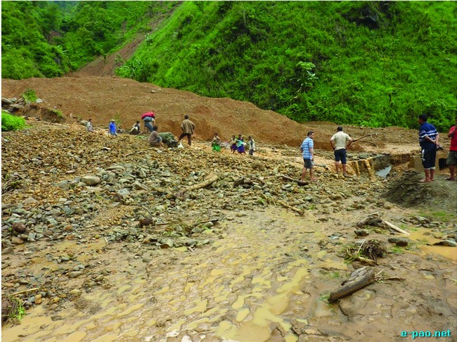 Deplorable condition of NH-53, Imphal-Jiribam Road :: June 2010