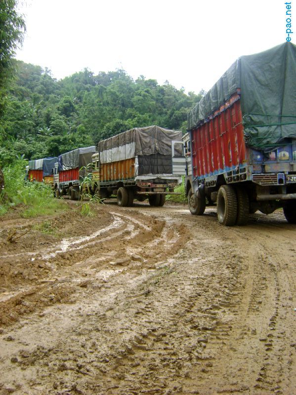 Deplorable condition of NH-53, Imphal-Jiribam Road :: July 2010
