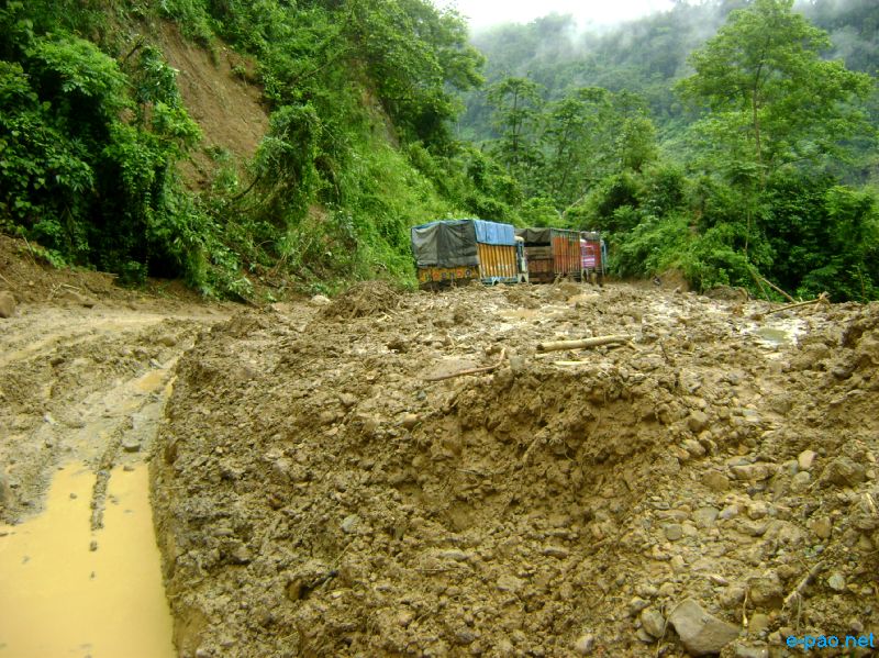Deplorable condition of NH-53, Imphal-Jiribam Road :: July 2010