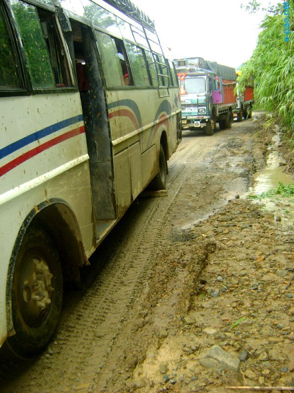 Deplorable condition of NH-53, Imphal-Jiribam Road :: July 2010