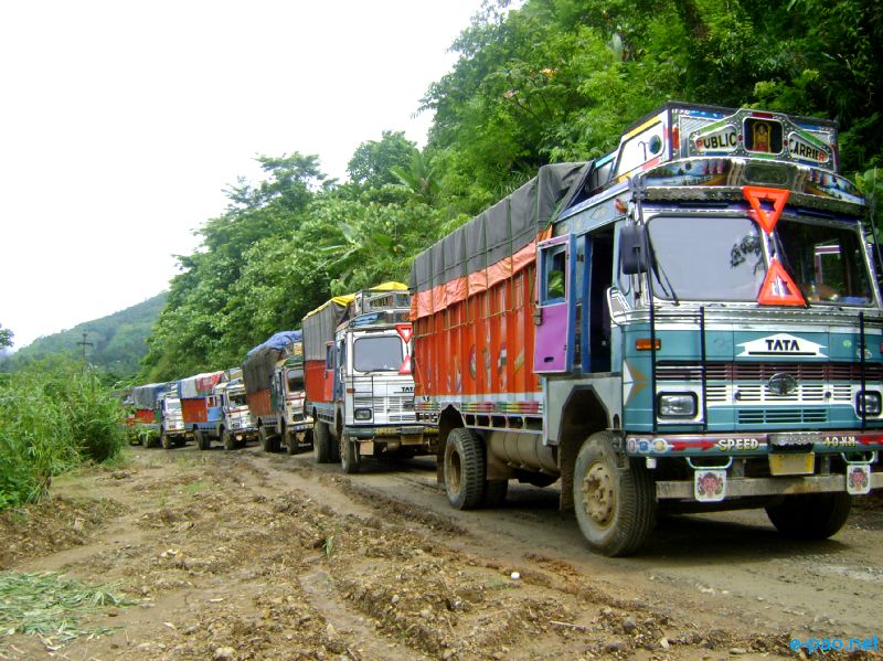 Deplorable condition of NH-53, Imphal-Jiribam Road :: July 2010