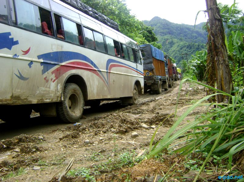 Deplorable condition of NH-53, Imphal-Jiribam Road :: July 2010