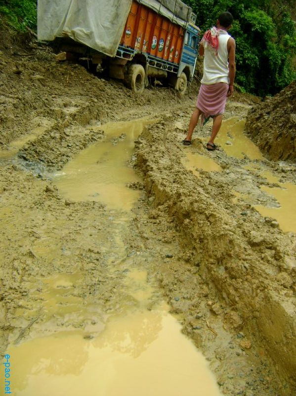 Deplorable condition of NH-53, Imphal-Jiribam Road :: July 2010