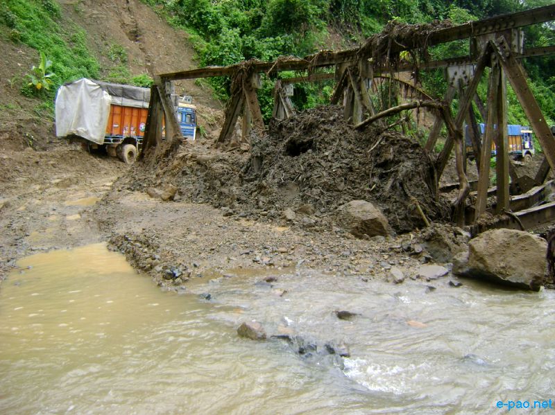 Deplorable condition of NH-53, Imphal-Jiribam Road :: July 2010