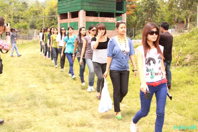 Miss Manipur 2011 :: School visit and Pamplets distribution at Churachandpur :: May 16 2011