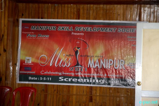Screening of contestants for Miss Manipur Contest 2011 :: May 05