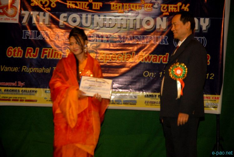 6th RJ Film Vision Special award 2011 held at Rupmahal Theatre, Imphal :: 12th Feb 2012