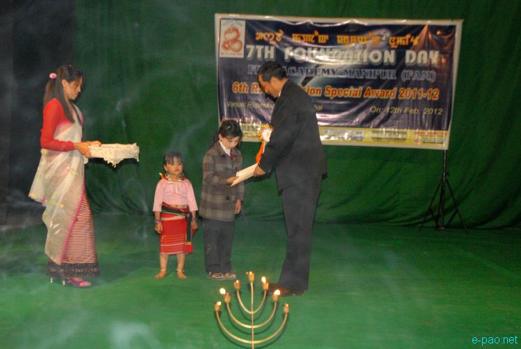 6th RJ Film Vision Special award 2011 held at Rupmahal Theatre, Imphal :: 12th Feb 2012