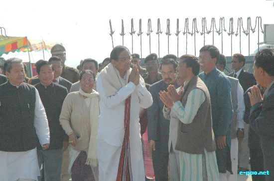 Home Minister P Chidambaram visit Manipur :: 3 Feb 2009