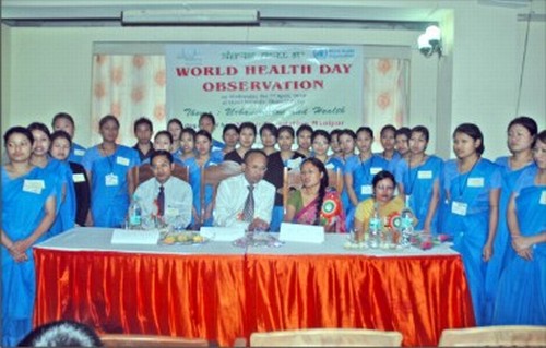 World Health Day observed by Vision Foundation Manipur and Kangla Accupressure in 2010