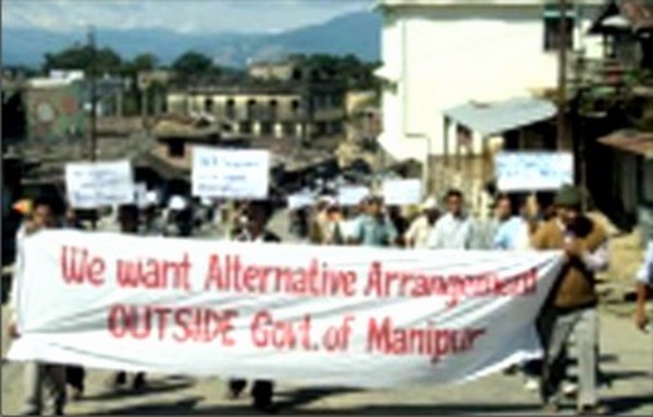 File picture of a rally for alternative arrangement