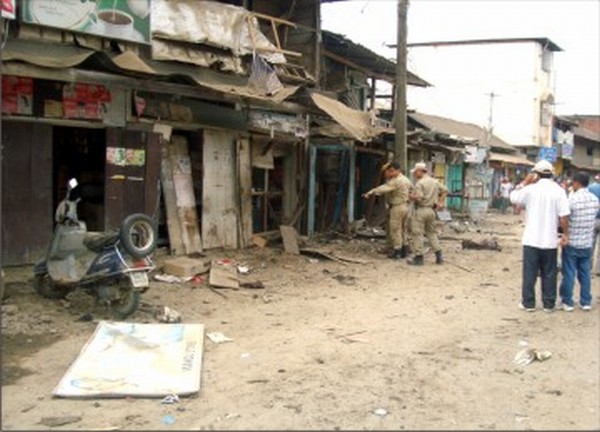 File picture of the Sangakpham bomb blast site