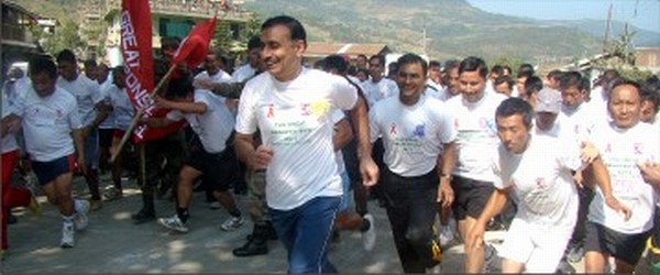 The great Senapati run underway at the district