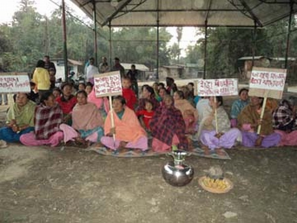 Sit-in-protest being staged demanding release Kh Ingo who has arrested by security personnel