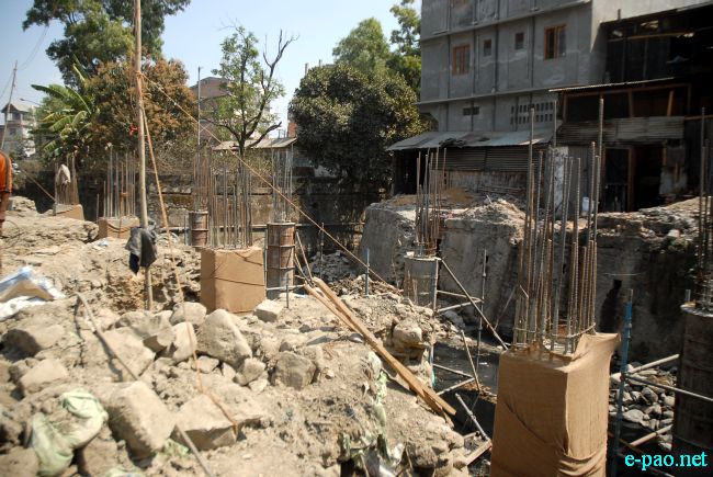 Development Work and Road Jam in Imphal City :: 05 March 2011