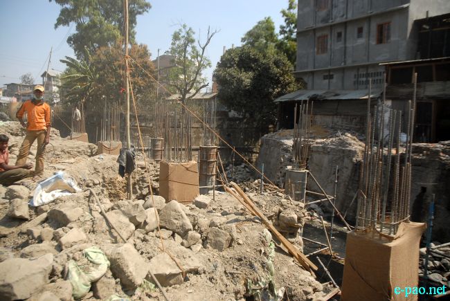 Development Work and Road Jam in Imphal City :: 05 March 2011
