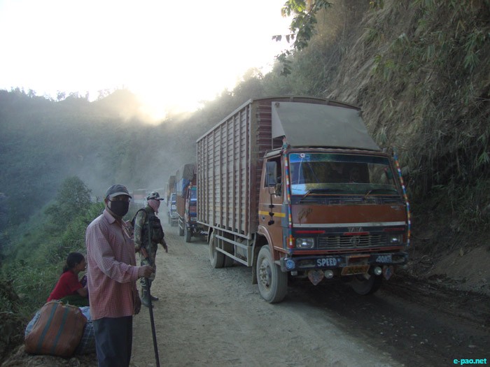 Deplorable condition of NH 37 - Imphal Jiribam Road :: December 06 2011