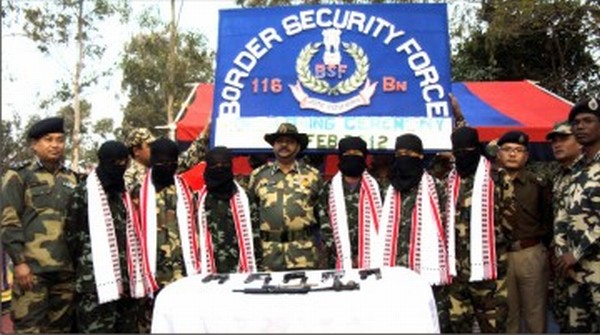 UG cadres surrendering before the BSF