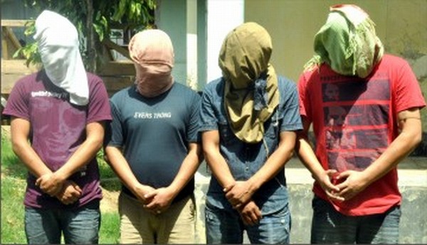 The four rape accused, including the two IRB personnel paraded before the media