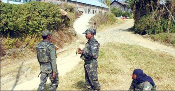 A file picture of the Assam Rifles laying siege at a camp of the NSCN (IM) at Shirui village in 2009