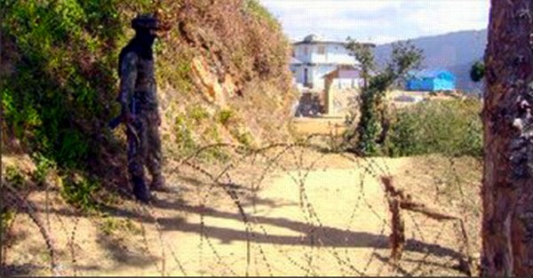 Back then in 2009, AR troops fence the camp of the NSCN (IM) at Shirui village