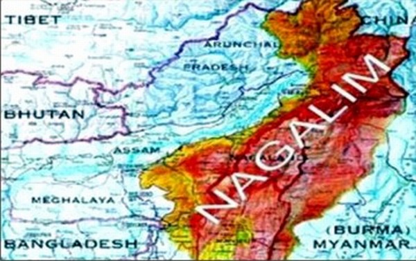 A proposed map of Nagalim covering other States in the North East region