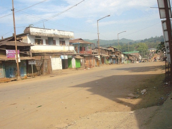 The otherwise bustling border town of Moreh wore a deserted look during the bandh