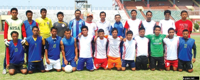 Manipur team for the 66th National Football Championship for Santosh Trophy 2012