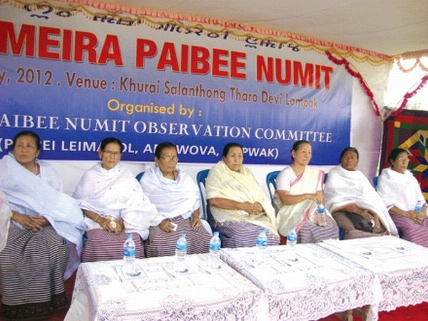 Women leaders participating in the Meira Paibi Day observance