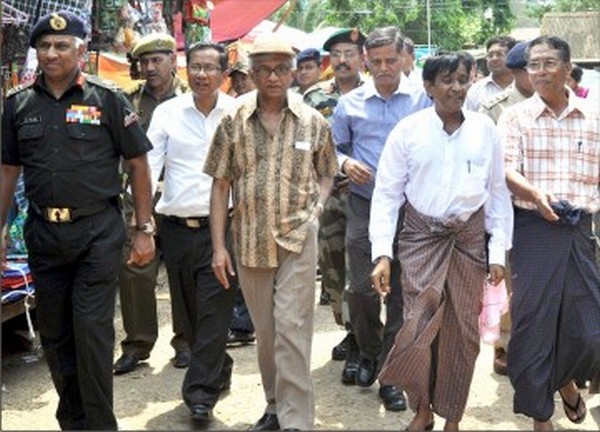 Advisor to the PM, TKA Nair at Namphalong in Myanmar