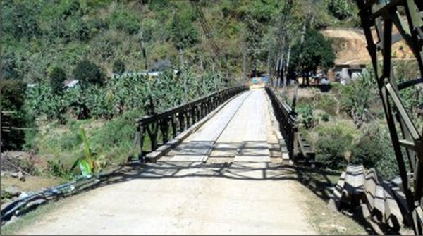 A bridge on the Imphal-Jiri section