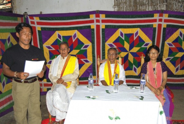 Nomita Khongbantabam (extreme right) at the felicitation